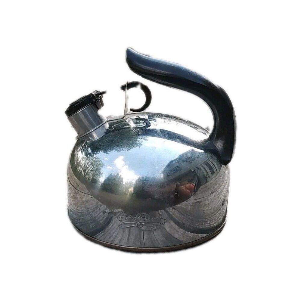 Paul Revere RevereWare Copper Bottom Tea Pot Whistling Kettle L(15)